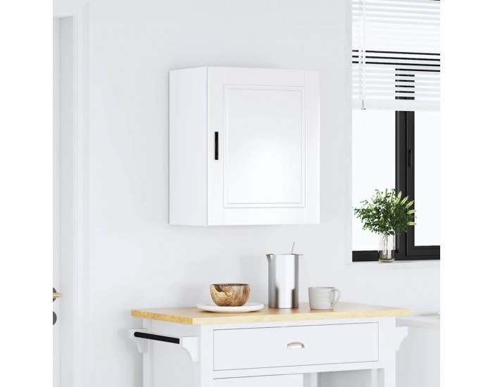 Sonata H Кухненски стенен шкаф Porto, бял гланц, инженерно дърво
