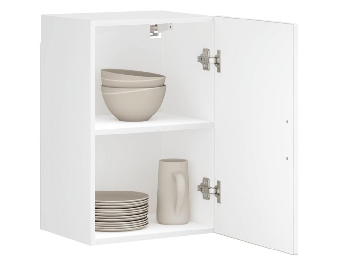 Sonata H Кухненски стенен шкаф Porto, бял гланц, инженерно дърво