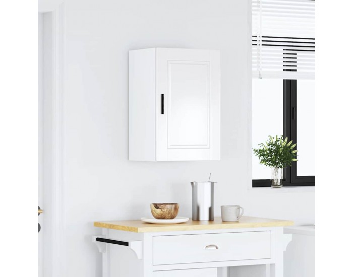 Sonata H Кухненски стенен шкаф Porto, бял гланц, инженерно дърво