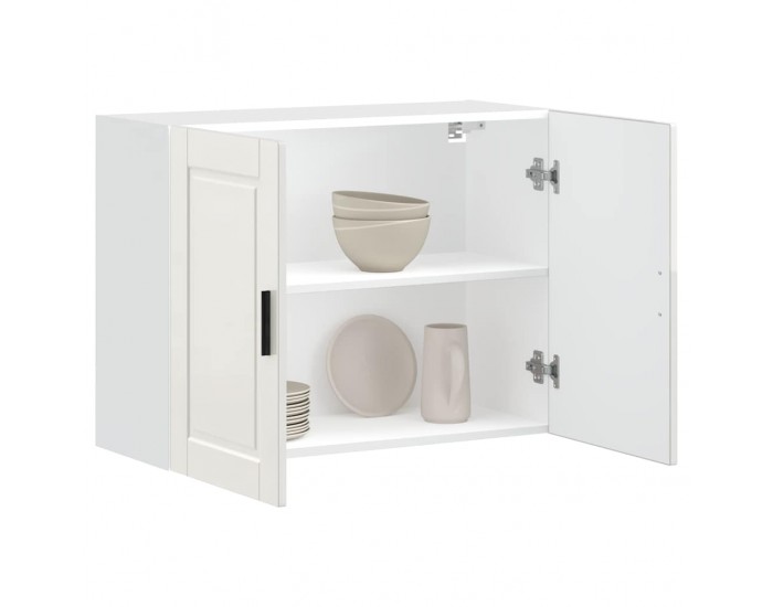 Sonata H Кухненски стенен шкаф Porto, бял гланц, инженерно дърво