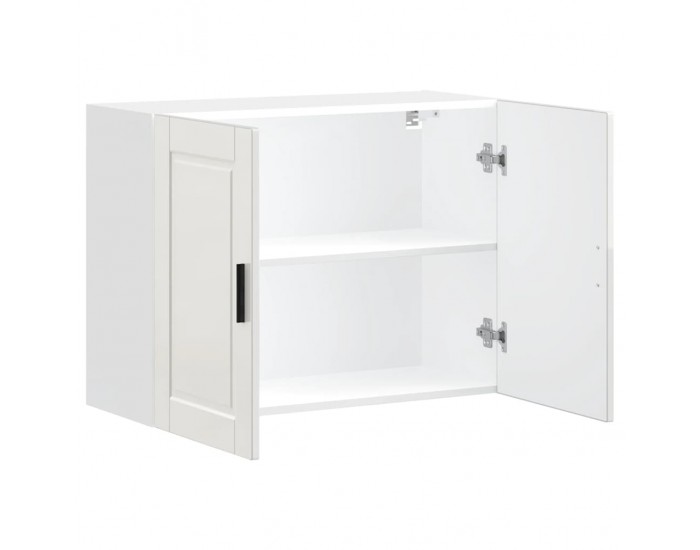 Sonata H Кухненски стенен шкаф Porto, бял гланц, инженерно дърво