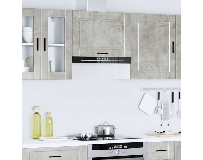 Sonata H Кухненски стенен шкаф Porto, бетонно сив, инженерно дърво