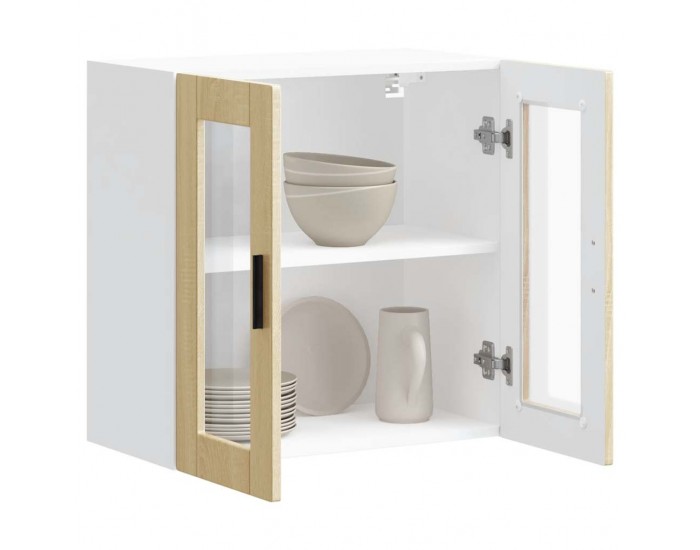 Sonata H Кухненски стенен шкаф със стъклена врата Porto дъб сонома