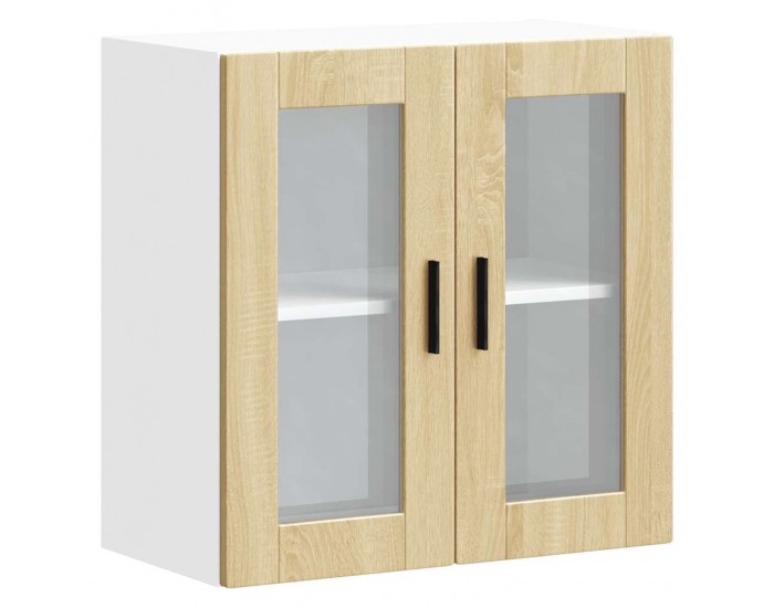 Sonata H Кухненски стенен шкаф със стъклена врата Porto дъб сонома