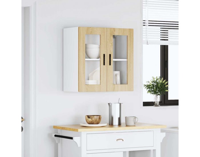 Sonata H Кухненски стенен шкаф със стъклена врата Porto дъб сонома