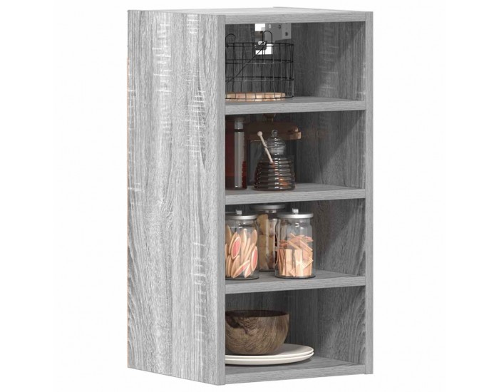 Sonata H Висящ шкаф Рига сив, цвят сонома, 30x29,5x60 см, инженерно дърво