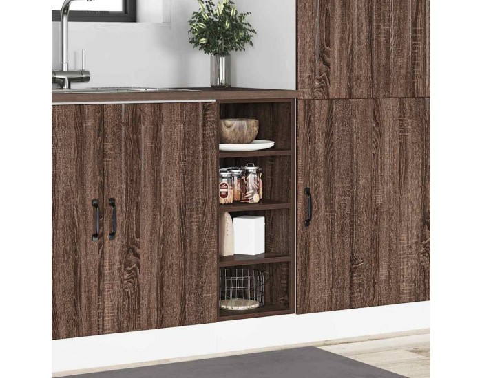 Sonata H Долен шкаф Рига кафяв дъб 30x44,5x81,5 см, инженерно дърво