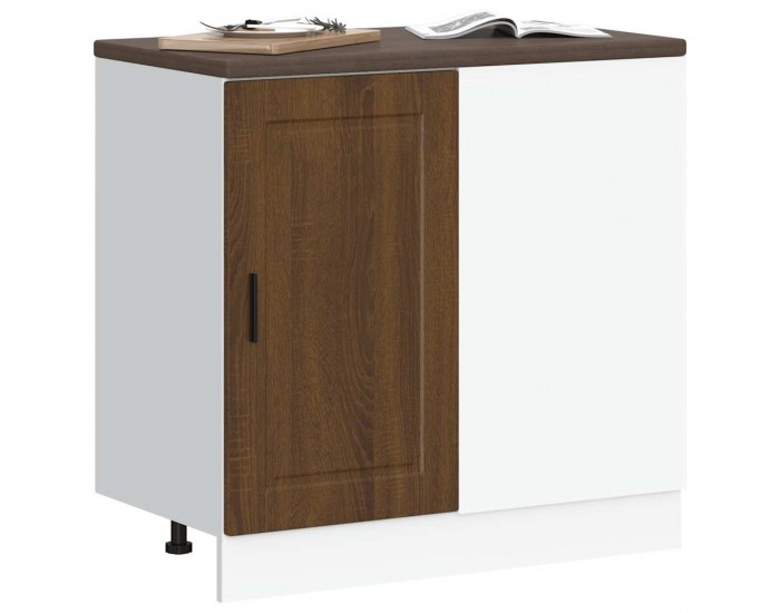 Sonata H Кухненски шкаф Porto, кафяв дъб, инженерна дървесина