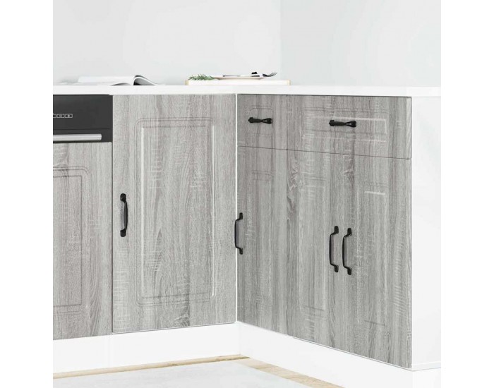 Sonata H Кухненски шкаф, Kalmar, сив сонома, инженерно дърво