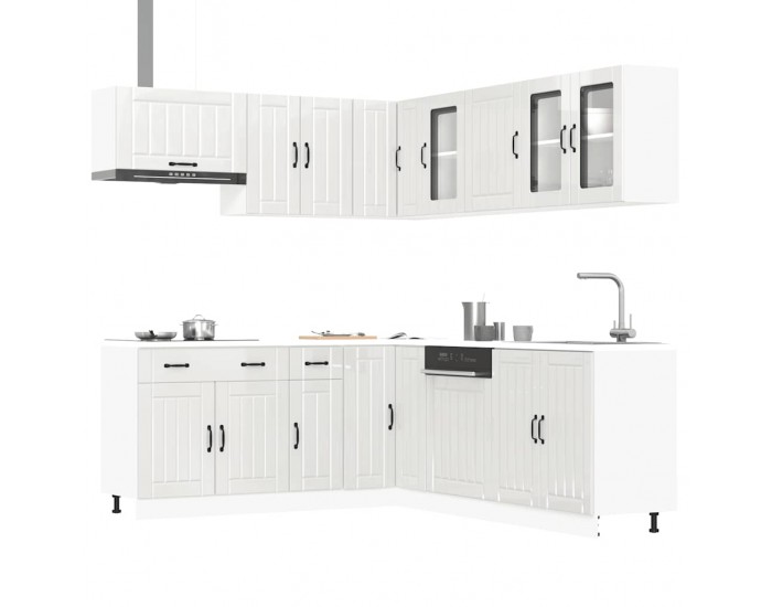 Sonata H Комплект кухненски шкафове от 11 части Lucca, инженерно дърво