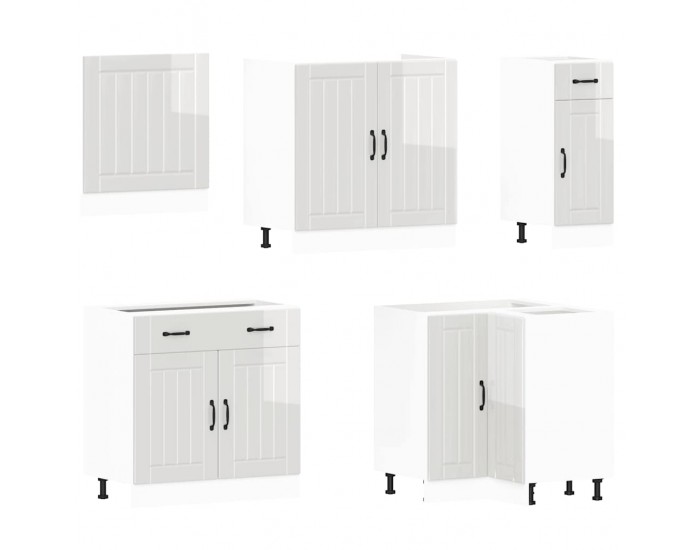 Sonata H Комплект кухненски шкафове от 11 части Lucca, инженерно дърво