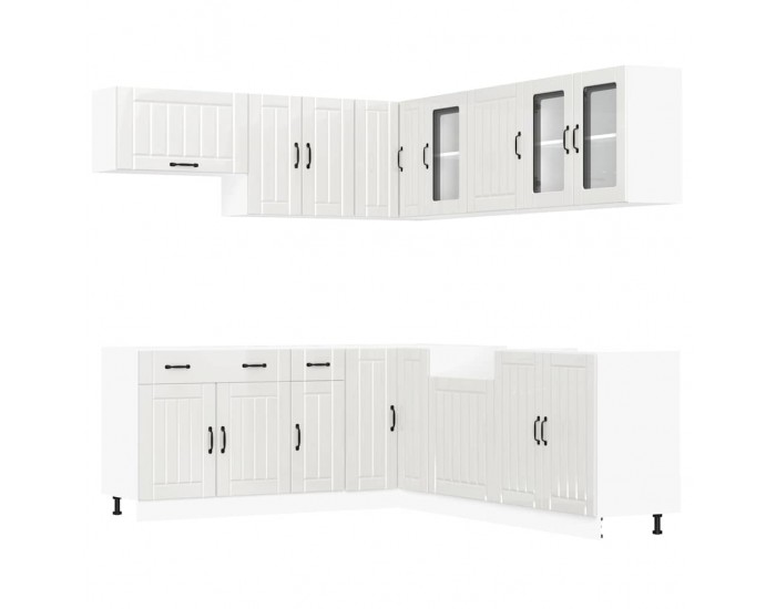 Sonata H Комплект кухненски шкафове от 11 части Lucca, инженерно дърво