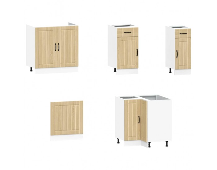 Sonata H Комплект кухненски шкафове от 11 части Lucca, инженерно дърво