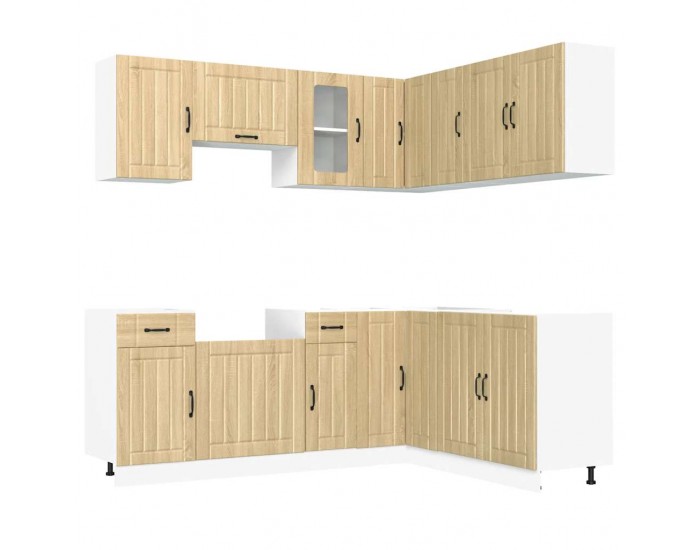 Sonata H Комплект кухненски шкафове от 11 части Lucca, инженерно дърво