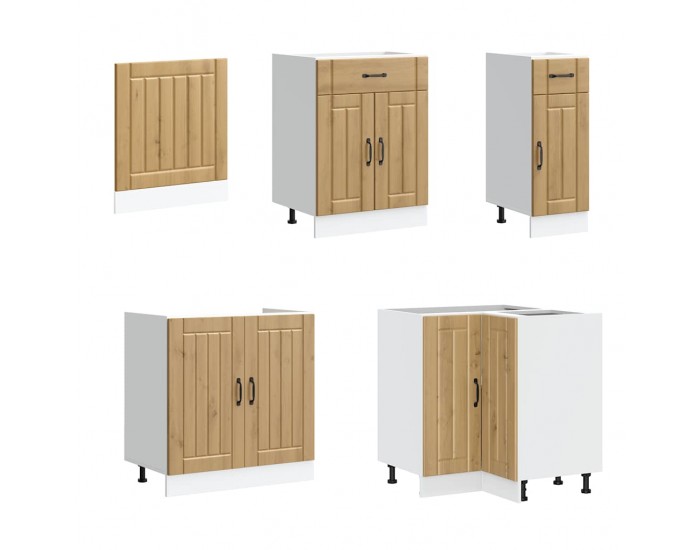 Sonata H Комплект кухненски шкафове от 11 части Lucca занаятчийски дъб