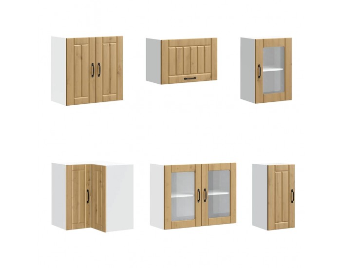 Sonata H Комплект кухненски шкафове от 11 части Lucca занаятчийски дъб