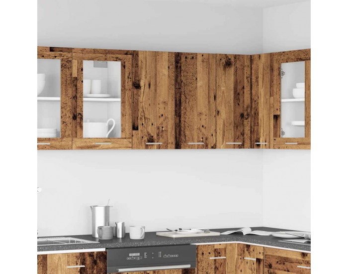 Sonata H Кухненски стенен шкаф Lyon, старо дърво, 60x31x60 см, инженерно дърво