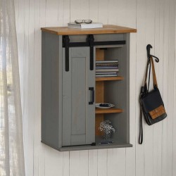 Sonata H Висящ шкаф HALDEN с плъзгаща се врата сив 49x22,5x70 cm Бор - Модулни кухни
