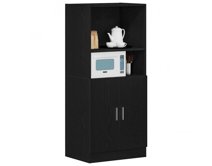 Sonata H Кухненски шкаф Черен 57x41,5x131,5 cm Инженерна дървесина