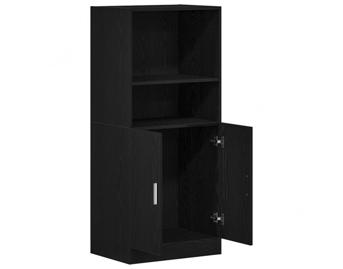 Sonata H Кухненски шкаф Черен 57x41,5x131,5 cm Инженерна дървесина