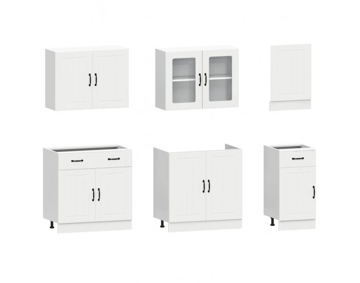 Sonata H Комплект кухненски шкафове от 7 части Kalmar, инженерно дърво