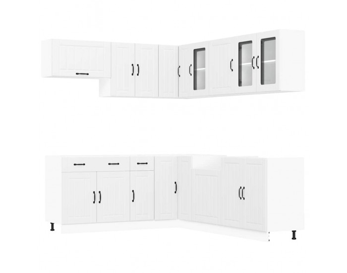 Sonata H Комплект кухненски шкафове от 11 части Lucca, инженерно дърво