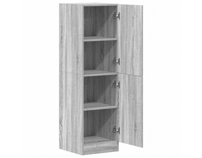 Sonata H Кухненски шкаф, сив сонома, 38x41,5x131,5 см, инженерно дърво