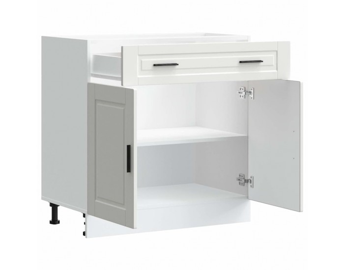 Sonata H Кухненски шкаф Porto Бяла инженерна дървесина