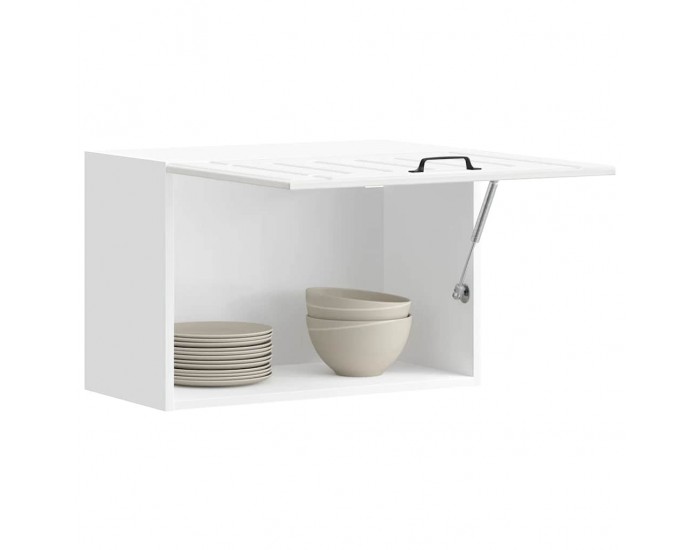 Sonata H Кухненски стенен шкаф Lucca, бял гланц, инженерно дърво