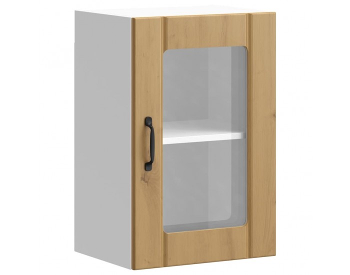 Sonata H Кухненски стенен шкаф със стъклена врата Lucca дъб артизан