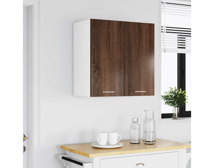 Sonata H Висящ шкаф Lyon, кафяв дъб, 60x31x60 см, инженерно дърво