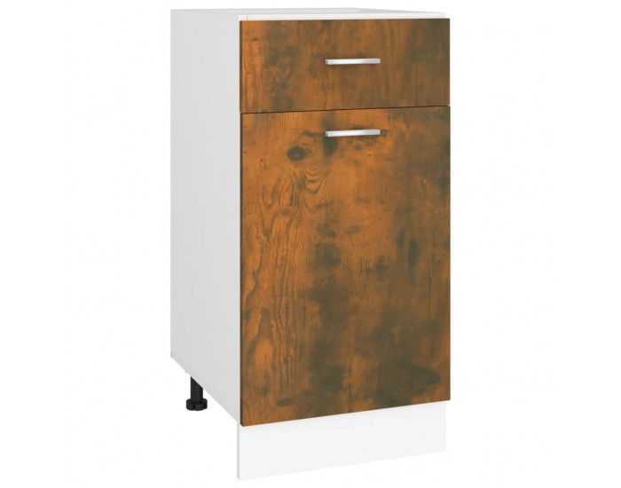 Sonata H Долен шкаф с чекмеджета Lyon, опушен дъб, 40x46x81,5 см, инженерно дърво