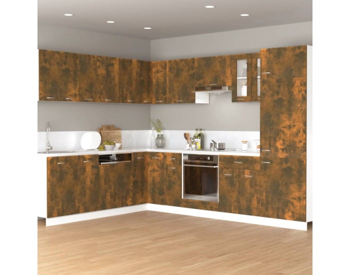 Sonata H Висящ шкаф Lyon, опушен дъб, 60x31x40 см, инженерно дърво