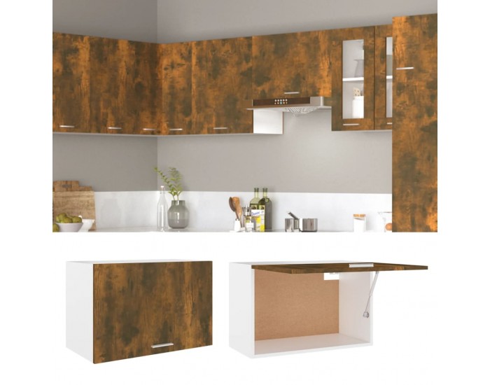 Sonata H Висящ шкаф Lyon, опушен дъб, 60x31x40 см, инженерно дърво