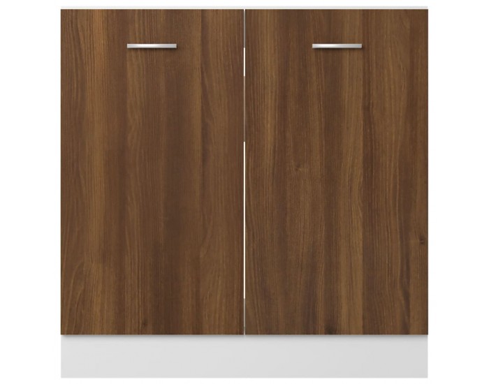 Sonata H Долен шкаф за мивка Lyon, кафяв дъб, 80x46x81,5 см, инженерно дърво