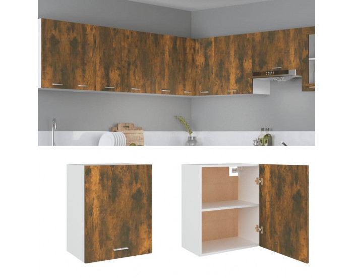 Sonata H Висящ шкаф Lyon, опушен дъб, 50x31x60 см, инженерно дърво