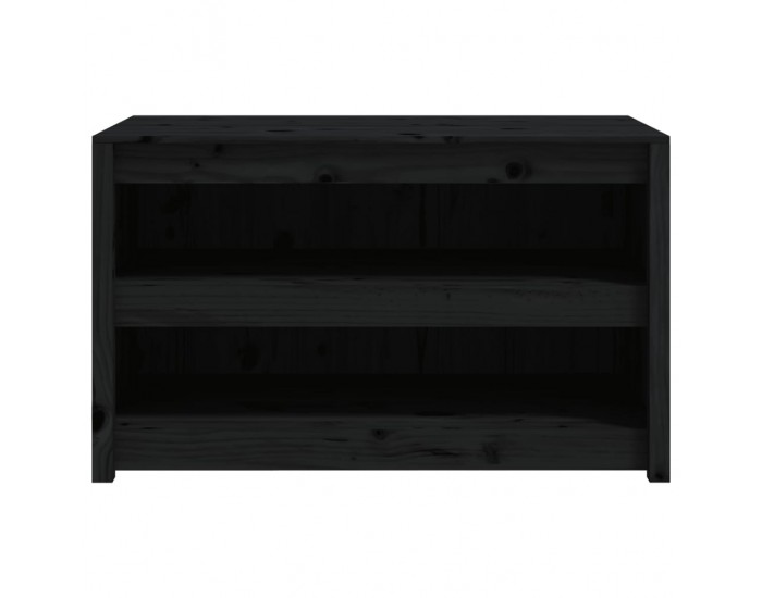 Sonata H Кухненски шкаф за открито, черен, 106x55x64 см, бор масив