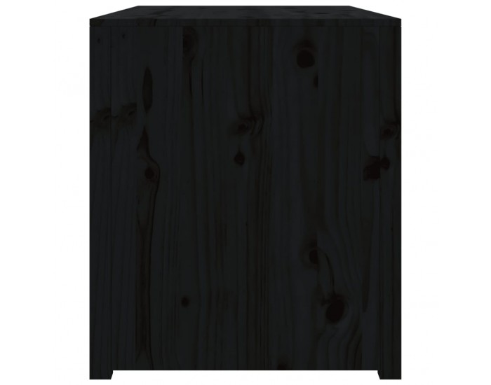 Sonata H Кухненски шкаф за открито, черен, 106x55x64 см, бор масив