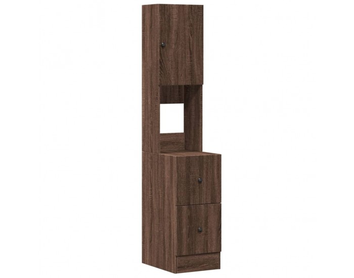 Sonata H Кухненски шкаф, кафяв дъб, 35x50x180 см, инженерно дърво