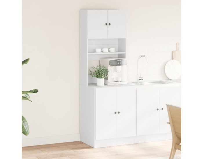Sonata H Кухненски шкаф, бял, 60x50x180 см, инженерно дърво