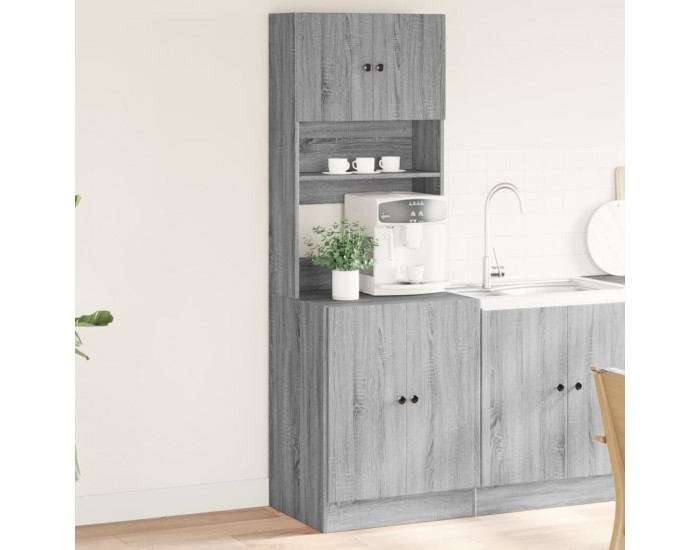 Sonata H Кухненски шкаф, сив сонома, 60x50x180 см, инженерно дърво