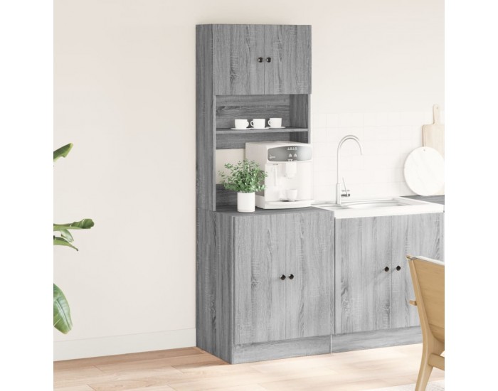 Sonata H Кухненски шкаф, сив сонома, 60x50x180 см, инженерно дърво