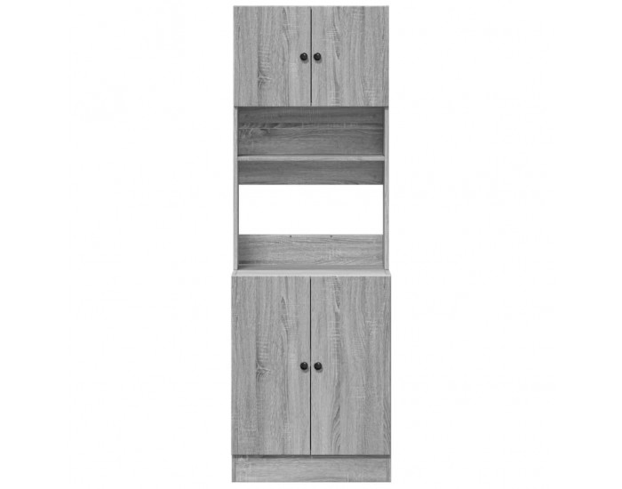 Sonata H Кухненски шкаф, сив сонома, 60x50x180 см, инженерно дърво