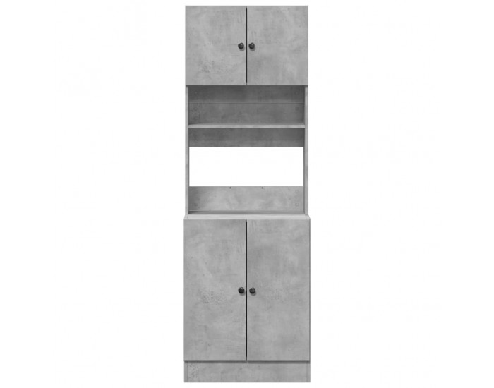 Sonata H Кухненски шкаф, бетонно сив, 60x50x180 см, инженерно дърво