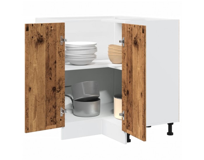 Sonata H Кухненски шкаф Lyon, старо дърво, 75,5x75,5x81,5 см, инженерно дърво