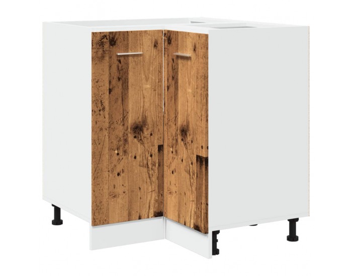 Sonata H Кухненски шкаф Lyon, старо дърво, 75,5x75,5x81,5 см, инженерно дърво