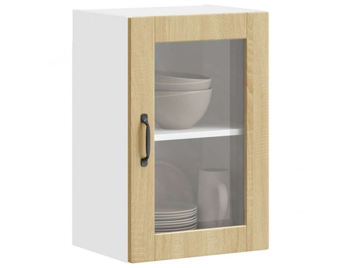 Sonata H Кухненски стенен шкаф със стъклена врата Porto дъб сонома