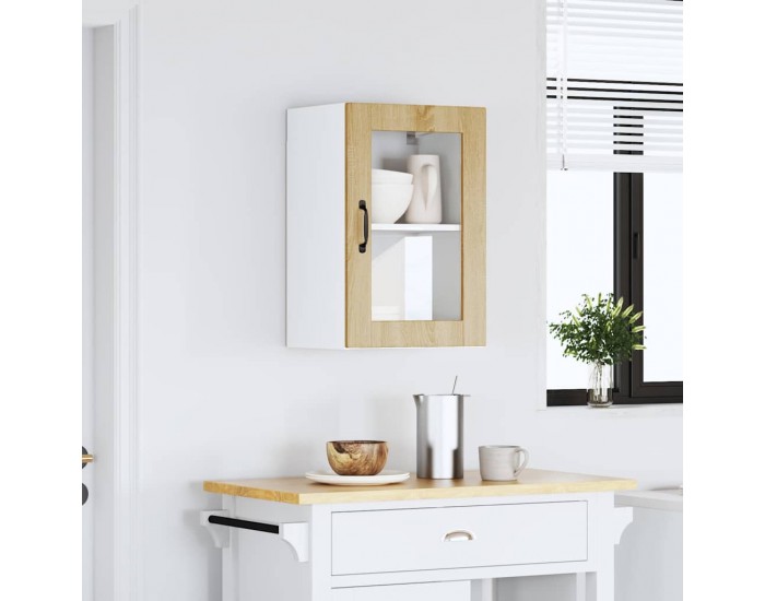 Sonata H Кухненски стенен шкаф със стъклена врата Porto дъб сонома