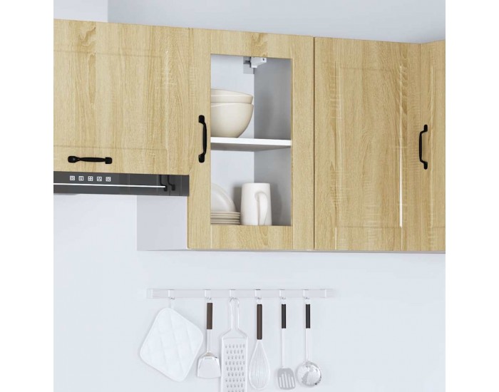 Sonata H Кухненски стенен шкаф със стъклена врата Porto дъб сонома