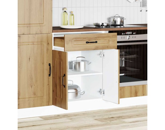 Sonata H Кухненски шкаф, Kalmar, дъб артизан, инженерно дърво